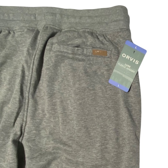 Orvis joggers, soft poly cotton pants, elastic / drawstring combo waist. New - Picture 6 of 15